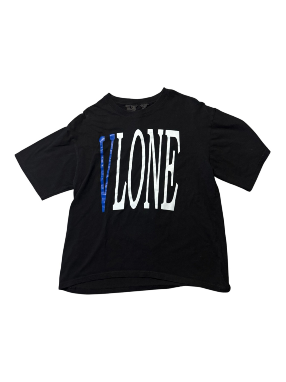 Men's VLONE Short Sleeve Tee Size Medium Black Blue